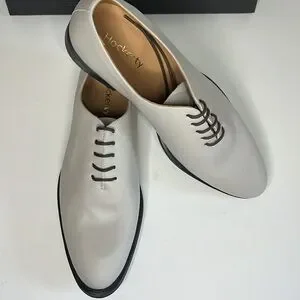 Hockerty Wholecut Oxford Off White Leather Shoes Men’s Size US 9 Wholecut Oxford shoes in white leather main image 4